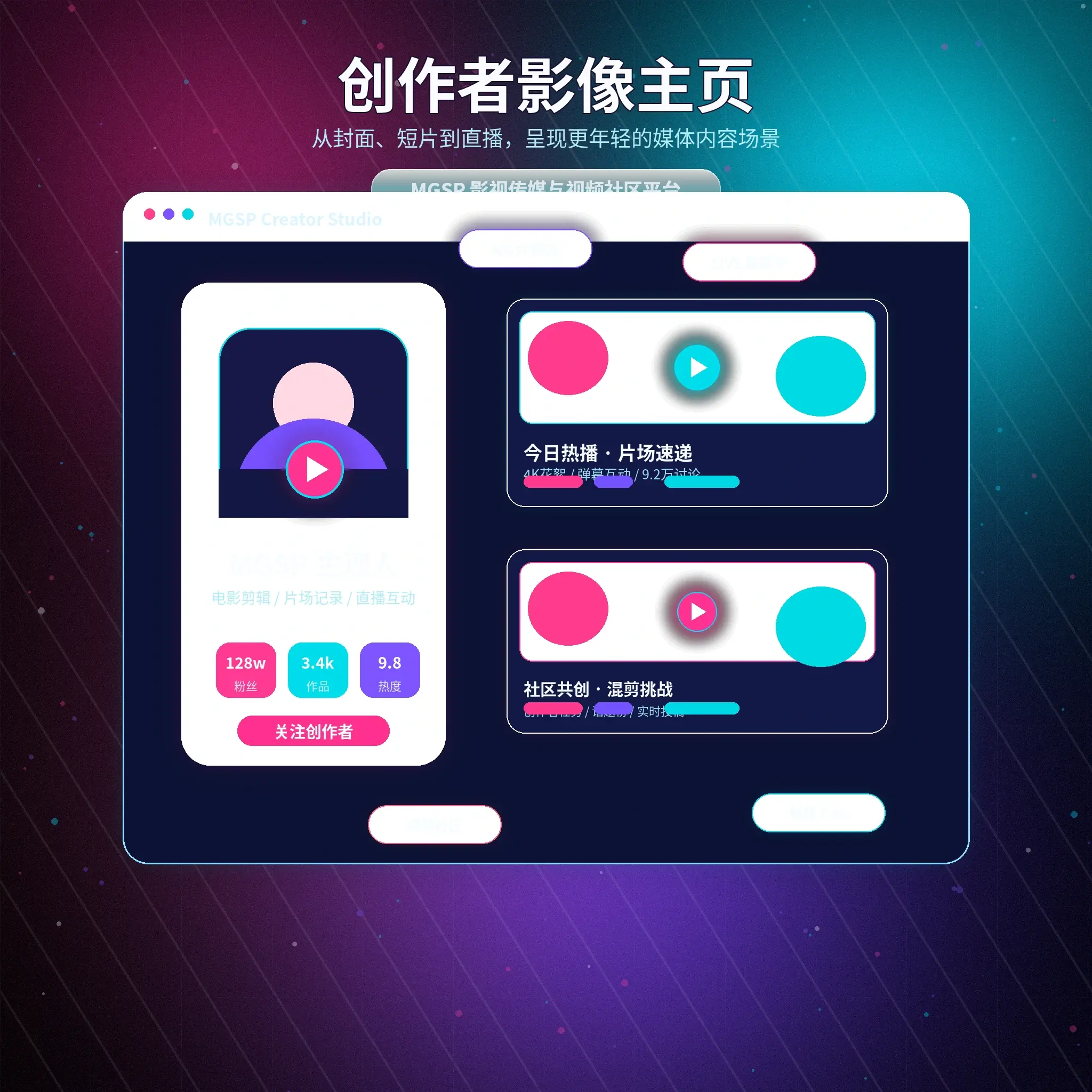 蘑菇视频生活影像创作场景